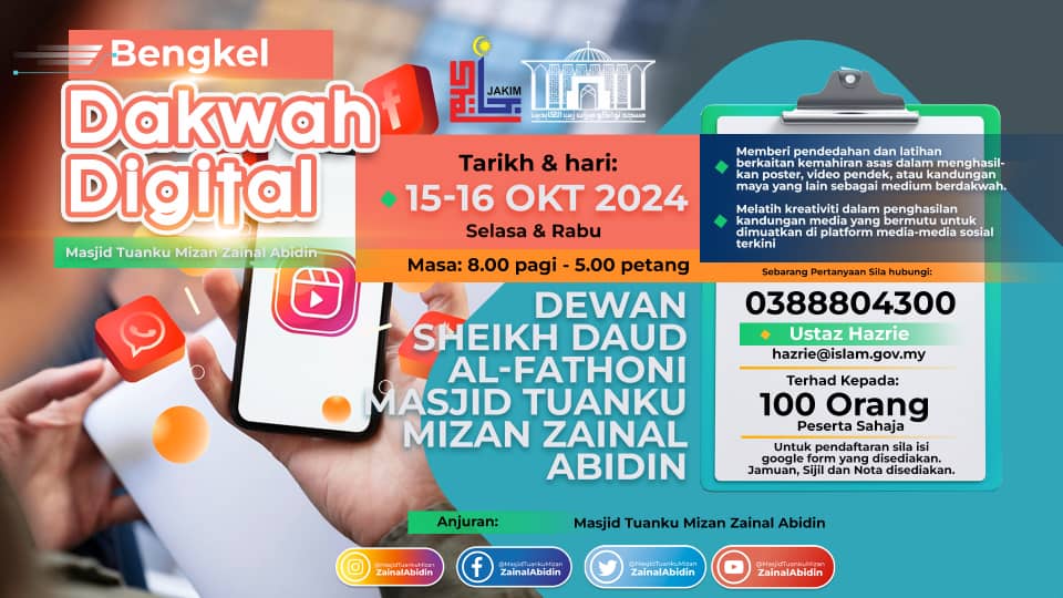 Bengkel Dakwah Digital MTMZA 2024